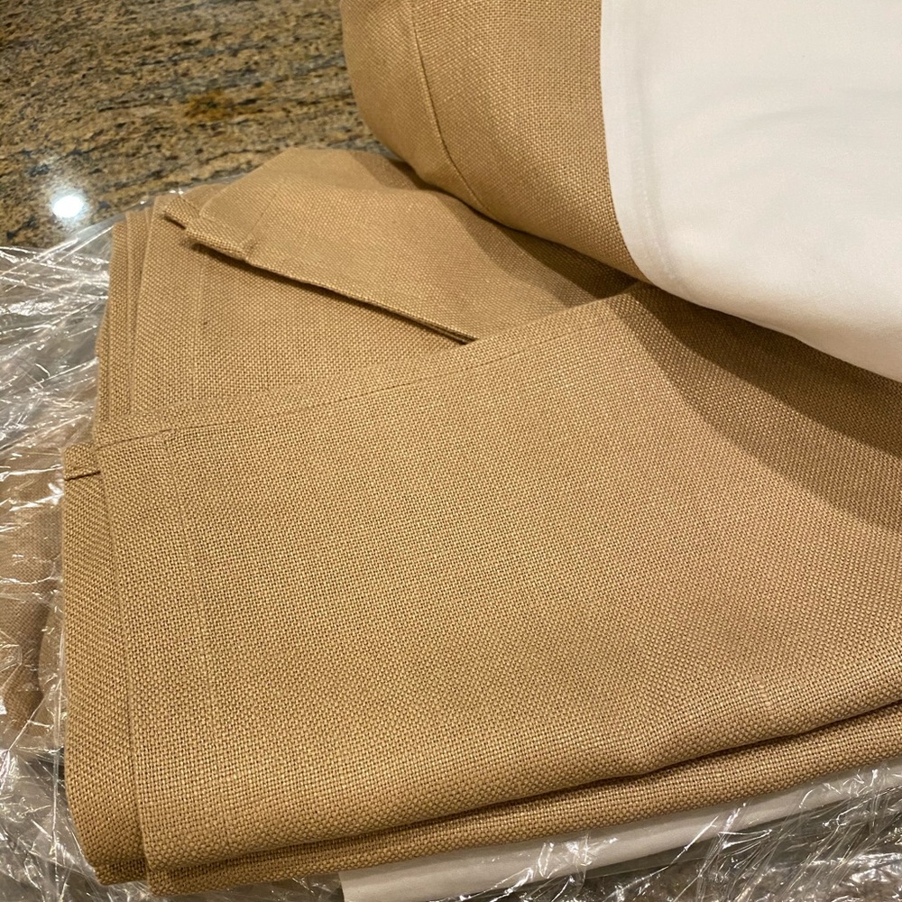 Pottery Barn Twin beds skirt